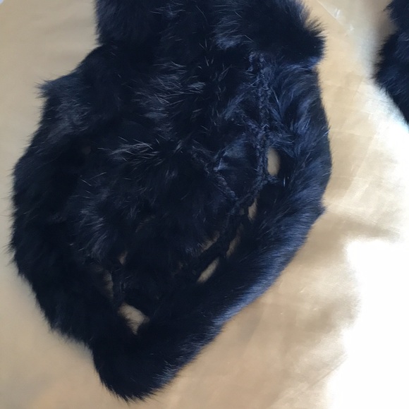 Black mink scarf - Picture 3 of 8